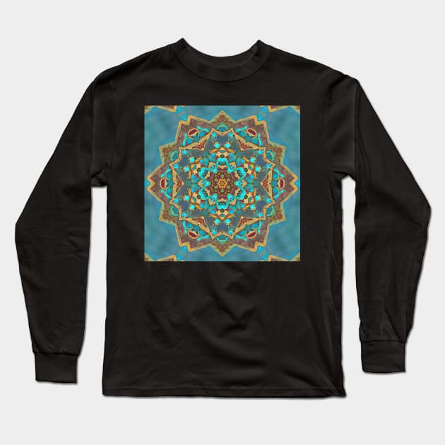 Dreamtile Kaleidoscope Pattern (Seamless) 3 Long Sleeve T-Shirt by Swabcraft